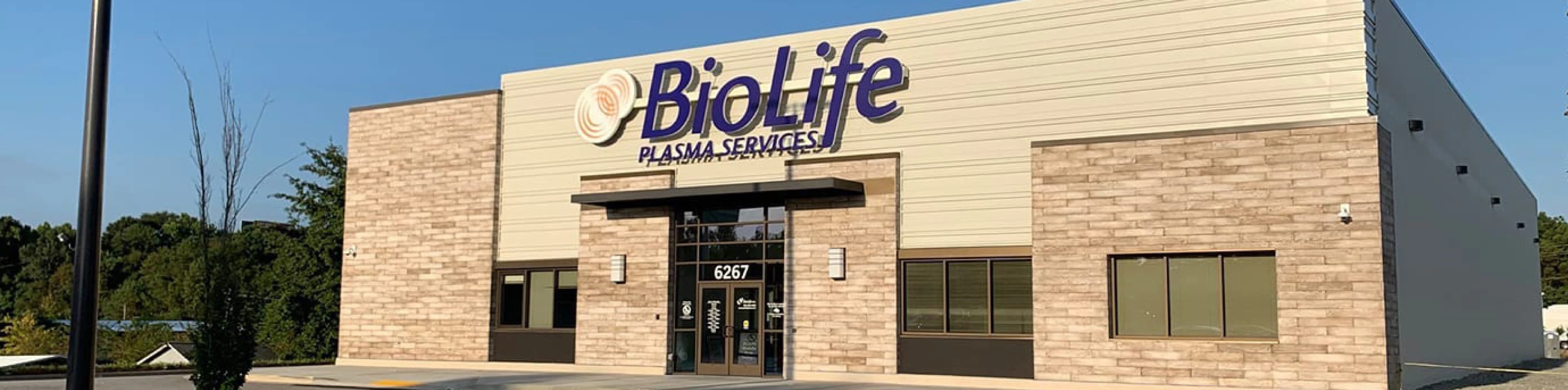 Edificio del Centro de Plasma de BioLife en Columbus, Georgia