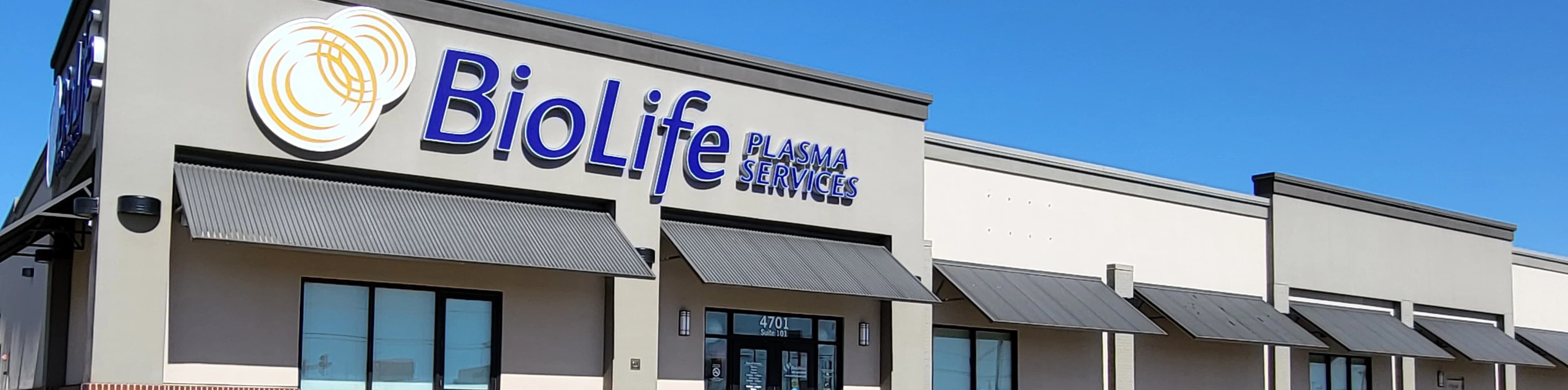 Edificio del Centro de Plasma de BioLife en Del City, Oklahoma