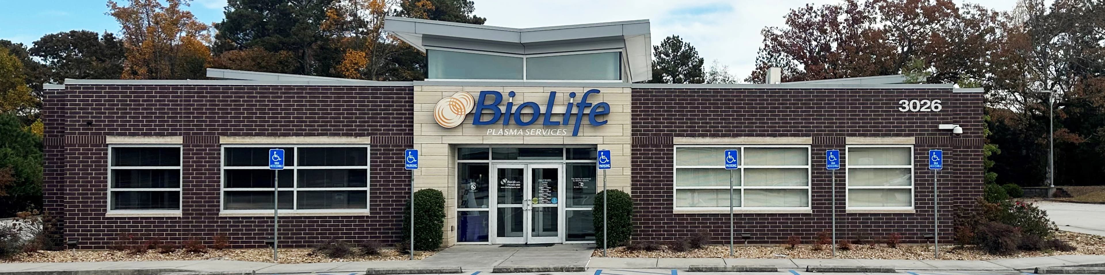 Edificio del Centro de Plasma de BioLife en Douglasville, Georgia