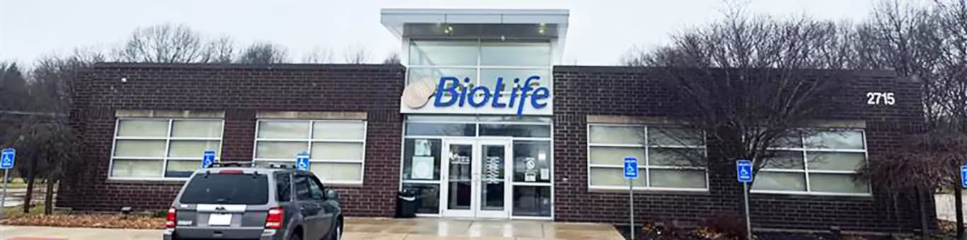 Edificio del Centro de Plasma de BioLife en Elkhart, Indiana