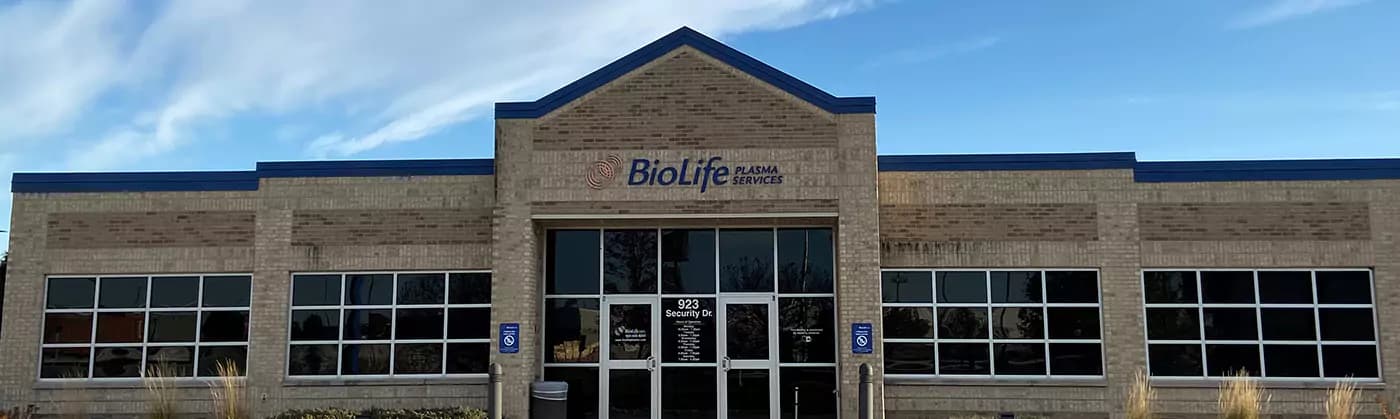 Edificio del Centro de Plasma de BioLife en Fond du Lac, Wisconsin