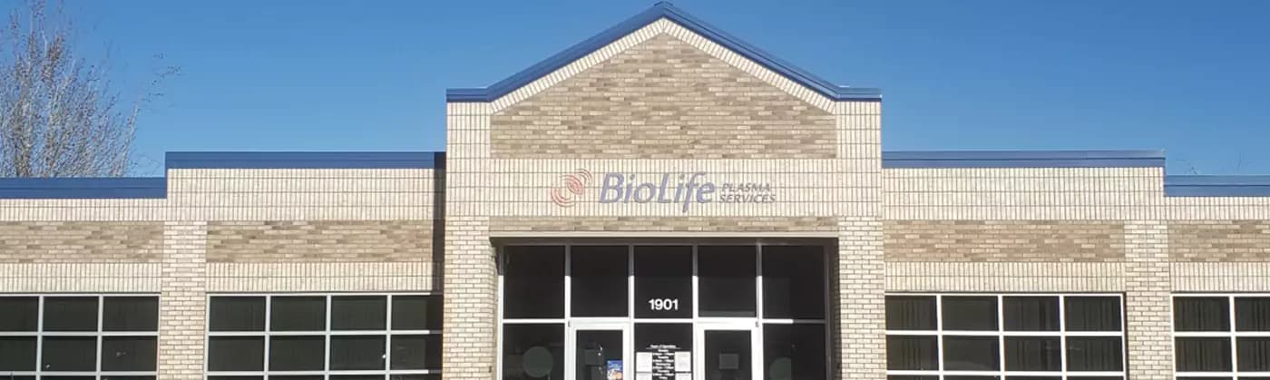 Edificio del Centro de Plasma de BioLife en Great Falls, Montana