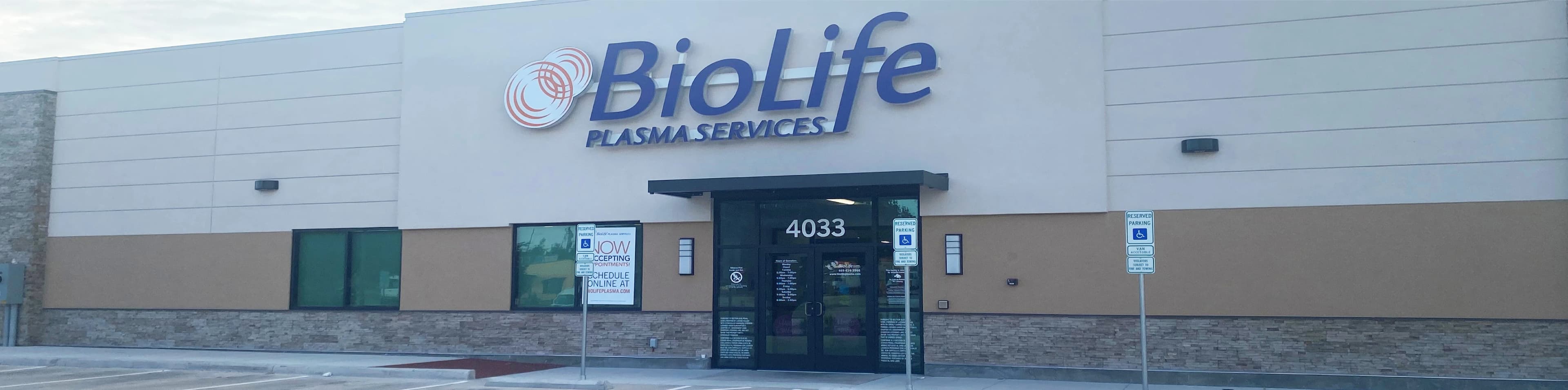 Edificio del Centro de Plasma de BioLife en Irving, Texas