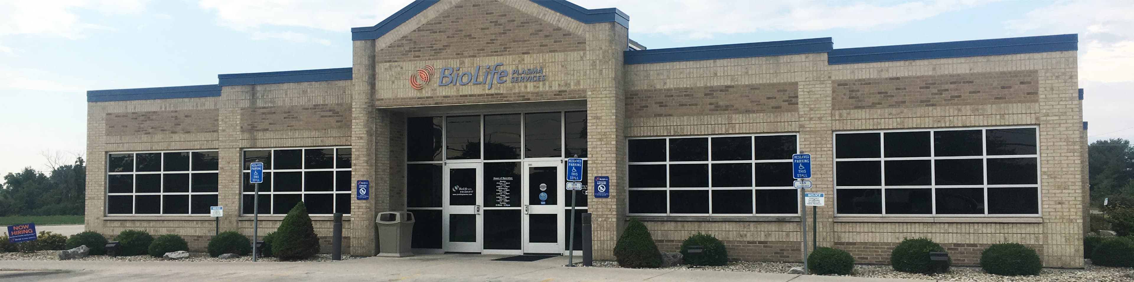 Edificio del Centro de Plasma de BioLife en Lima, Ohio