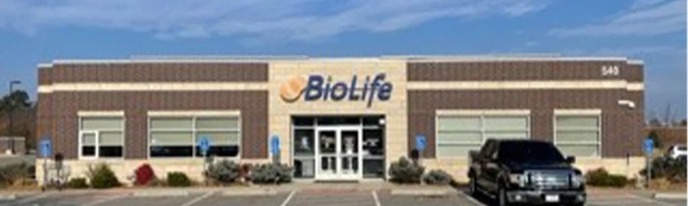 Edificio del Centro de Plasma de BioLife en Mount Juliet, Tennessee