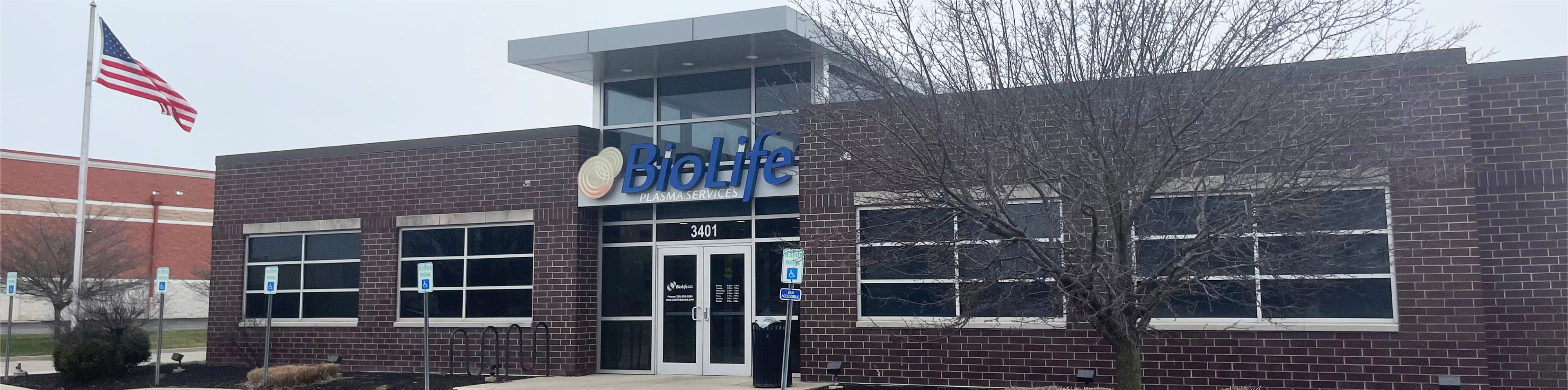 Edificio del Centro de Plasma de BioLife en Muncie, Indiana