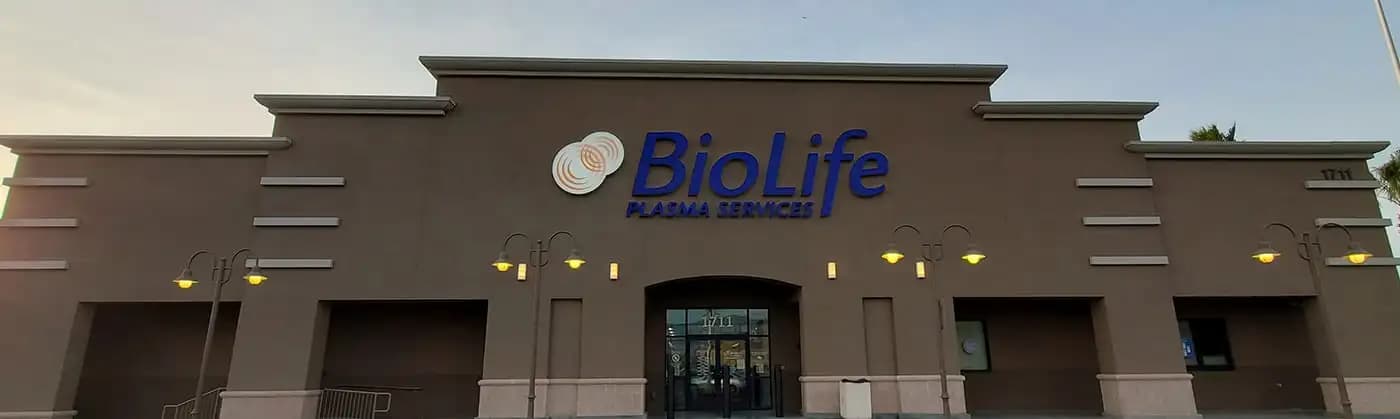 Edificio del Centro de Plasma de BioLife en North Las Vegas, Nevada