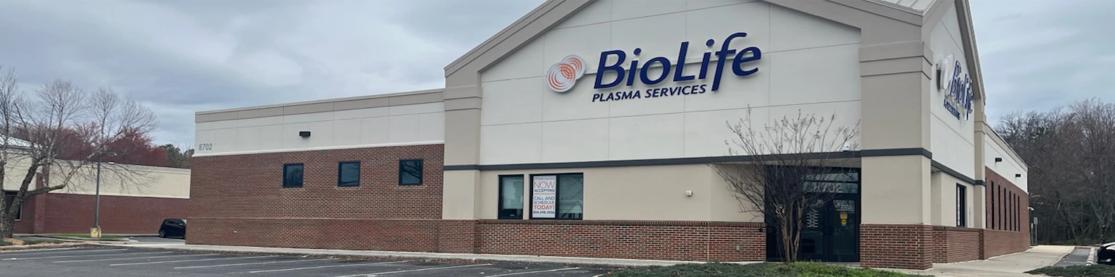 Edificio del Centro de Plasma de BioLife en Richmond, Virginia