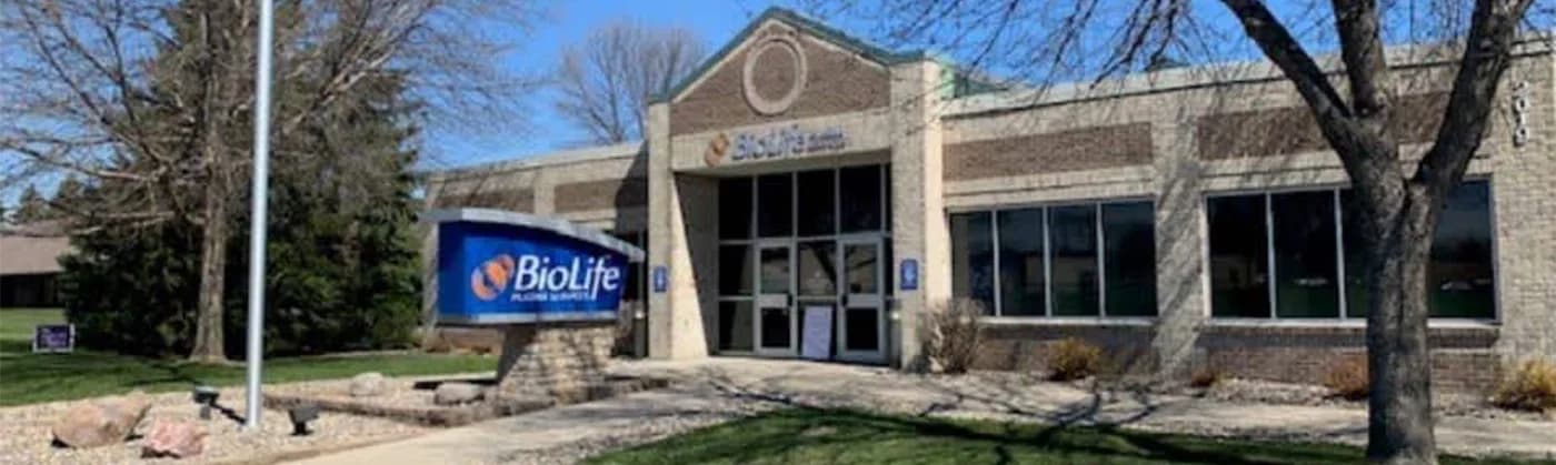 Edificio del Centro de Plasma de BioLife en St. Cloud, Minnesota
