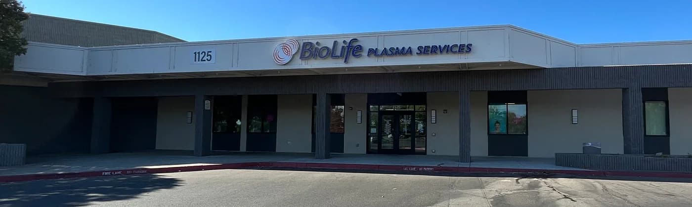 Edificio del Centro de Plasma de BioLife en Stockton, California