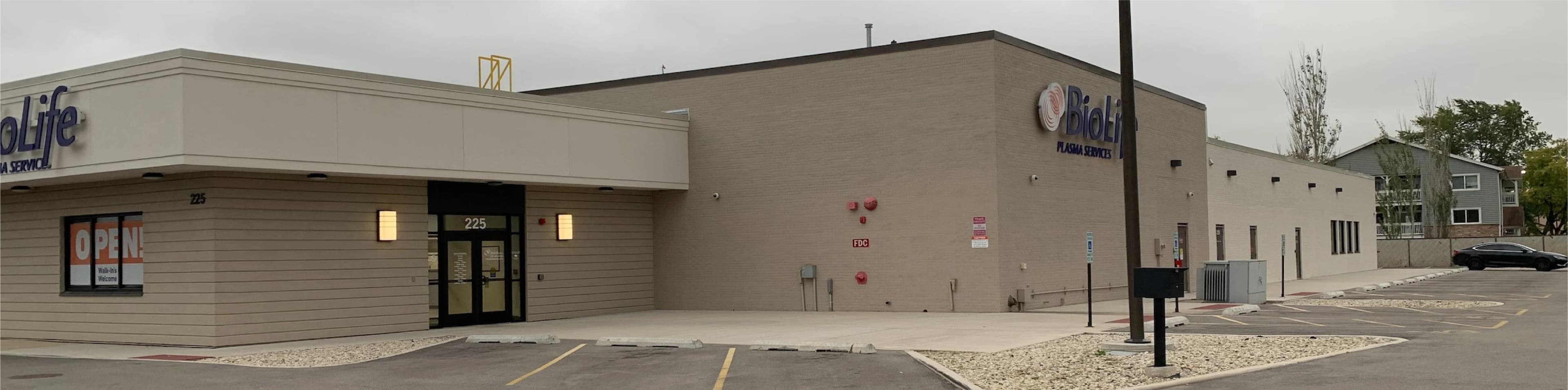 Edificio del Centro de Plasma de BioLife en Villa Park, Illinois