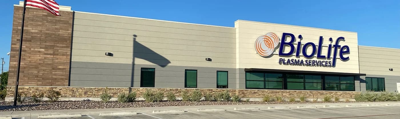 Edificio del Centro de Plasma de BioLife en Waco, Texas